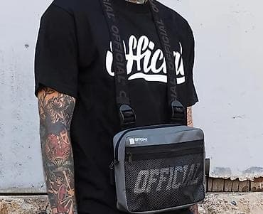 Uniseks chest/shoulder torbica “OFFICIAL” sa mrežastim panelom - at lalafo.rs — 4 Uniseks chest/shoulder torbica “OFFICIAL” sa mrežastim panelom - — 4