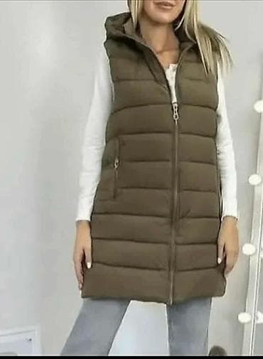 Dugi ženski prsluk sa kapuljačom ✨ Modernog kroja, topao i udoban na lalafo.rs — 3 Dugi ženski prsluk sa kapuljačom ✨ Modernog kroja, topao i udoban — 3