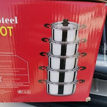 Set od 5 šerpi – Classic Soup Pot, 16–24 cm - Materijal: nerđajući na lalafo.rs — 1 Set od 5 šerpi – Classic Soup Pot, 16–24 cm - Materijal: nerđajući — 1