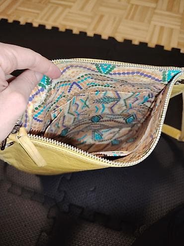 Ženska torba preko ramena – žuta koža - Materijal: meka prirodna at lalafo.rs — 3 Ženska torba preko ramena – žuta koža - Materijal: meka prirodna — 3