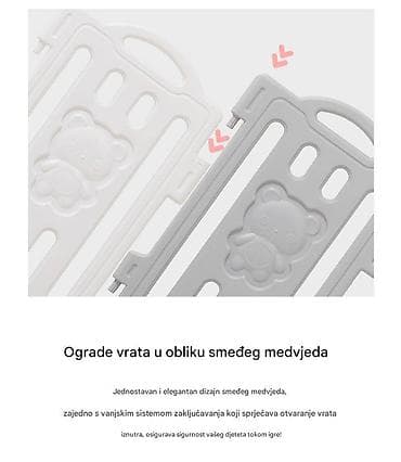 Ograda za igru “Smeđi medvjed” – model E (18+2) - Set: 18 panela + 2 na lalafo.rs — 2 Ograda za igru “Smeđi medvjed” – model E (18+2) - Set: 18 panela + 2 — 2