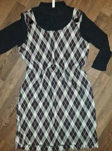 Karirana haljina bez rukava, crno-bele- boje sa roze detaljima na lalafo.rs Karirana haljina bez rukava, crno-bele- boje sa roze detaljima