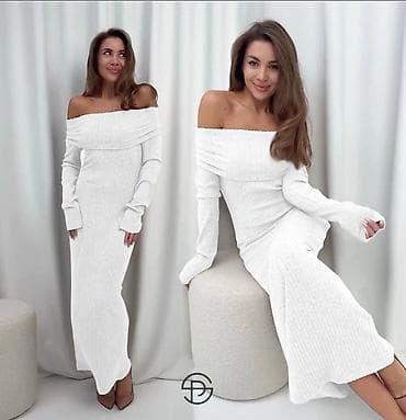 Od S do 3XL Rebrasta pletena haljina sa otvorenim ramenima - Model na lalafo.rs — 3 Od S do 3XL Rebrasta pletena haljina sa otvorenim ramenima - Model — 3