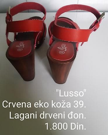 balasevic haljine: Sandale „Lusso“ – crvena eko koža, veličina 39. Viši stabilan at lalafo.rs — 5 balasevic haljine: Sandale „Lusso“ – crvena eko koža, veličina 39. Viši stabilan — 5