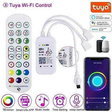 🌈 RGB KONTROLER 5–24V Tuya WiFi • Bluetooth • IR • Voice Control 📞 na lalafo.rs — 4 🌈 RGB KONTROLER 5–24V Tuya WiFi • Bluetooth • IR • Voice Control 📞 — 4