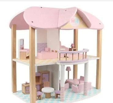 Cradles: Drvena kućica za lutke – dvospratna, sa kompletnim nameštajem - at lalafo.rs — 3 Cradles: Drvena kućica za lutke – dvospratna, sa kompletnim nameštajem - — 3