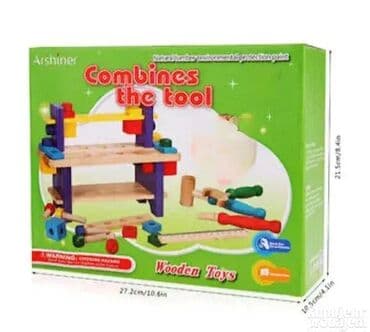 Dečije radionice i alati: Drvena Polica za Alat Drvena polica za alat je odlična edukativna na lalafo.rs — 3 Dečije radionice i alati: Drvena Polica za Alat Drvena polica za alat je odlična edukativna — 3