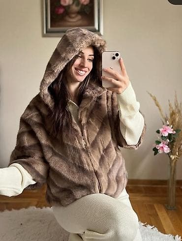 One size, Sa postavom, Veštačko krzno, bоја - Braon na lalafo.rs One size, Sa postavom, Veštačko krzno, bоја - Braon