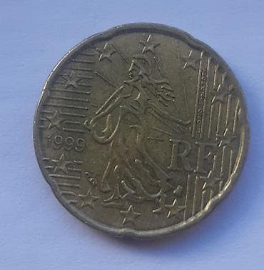 Francuski 20 euro centi – godina 1999. - Nominala: 20 euro centi - na lalafo.rs Francuski 20 euro centi – godina 1999. - Nominala: 20 euro centi -