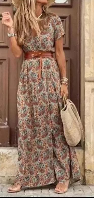 air max 90 muske: Duga boho haljina sa paisley printom - Model: maxi haljina A-kroja - at lalafo.rs — 2 air max 90 muske: Duga boho haljina sa paisley printom - Model: maxi haljina A-kroja - — 2