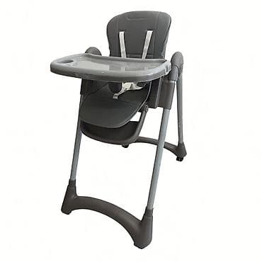 Visoka stolica za hranjenje bebe – siva - Udobno, podstavljeno na lalafo.rs Visoka stolica za hranjenje bebe – siva - Udobno, podstavljeno