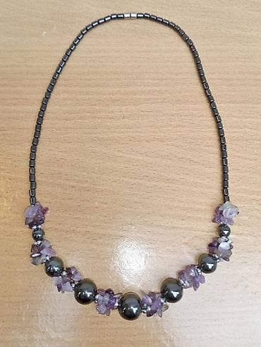 Ogrlica od Hematita i Ametista Ogrlica od Hematita i Ametista at lalafo.rs — 1 Ogrlica od Hematita i Ametista Ogrlica od Hematita i Ametista — 1