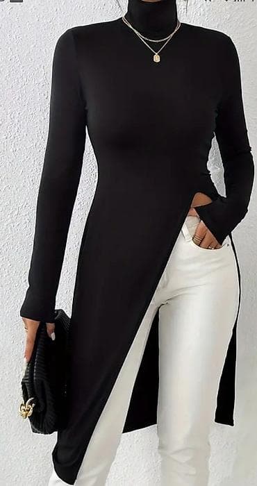 Tunika sa slicem i elastinom. crna,pink,roza,tamno plava,borda,svetlo na lalafo.rs Tunika sa slicem i elastinom. crna,pink,roza,tamno plava,borda,svetlo