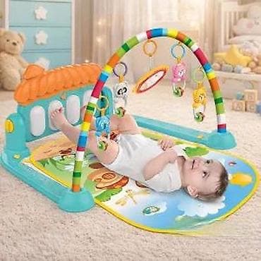 Podloge za igru: Muzička bebi gimnastika – podloga sa lukom i igračkama - Šarena na lalafo.rs — 6 Podloge za igru: Muzička bebi gimnastika – podloga sa lukom i igračkama - Šarena — 6