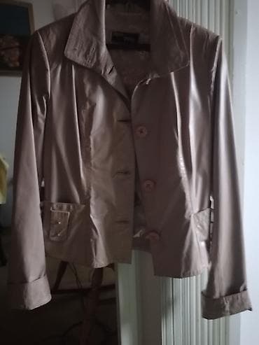 Ženska kraća jakna/blejzer od prave kože u bež/svetlosmeđoj nijansi na lalafo.rs — 8 Ženska kraća jakna/blejzer od prave kože u bež/svetlosmeđoj nijansi — 8