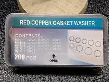 Pneumatski alati i kompresori: Set bakarnih dihtung podloški – 200 komada u organizeru. Materijal na lalafo.rs — 3 Pneumatski alati i kompresori: Set bakarnih dihtung podloški – 200 komada u organizeru. Materijal — 3