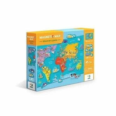 Magnetna mapa sveta – edukativna igra „Discovery Game“ - Velika karta na lalafo.rs Magnetna mapa sveta – edukativna igra „Discovery Game“ - Velika karta