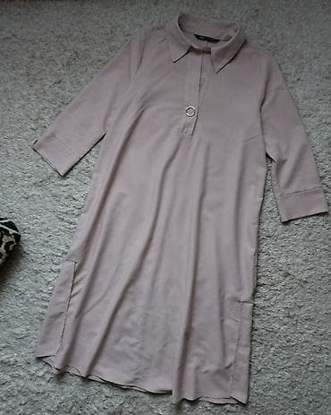 Zara haljina kosulja maksi u velicini M. Boja pastelno roze na lalafo.rs — 4 Zara haljina kosulja maksi u velicini M. Boja pastelno roze — 4