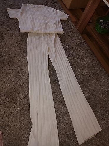 Dvoset ženske garderobe – pleteni komplet u bež/ekru boji - Gornji na lalafo.rs — 2 Dvoset ženske garderobe – pleteni komplet u bež/ekru boji - Gornji — 2