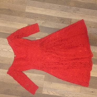 kom sa etiketom: Crvena čipkana haljina Seref Nur (Istanbul) - Model: elegantna at lalafo.rs — 1 kom sa etiketom: Crvena čipkana haljina Seref Nur (Istanbul) - Model: elegantna — 1