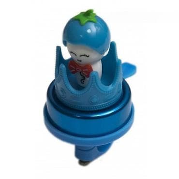 Dečije zvonce za bicikl – plavo, sa figuricom u obliku krunice i likom na lalafo.rs Dečije zvonce za bicikl – plavo, sa figuricom u obliku krunice i likom