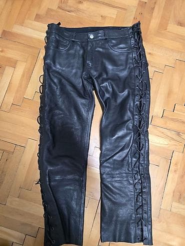 Moto pantalone od kvalitetne prave koze.Velicina 50 unisex model. Za na lalafo.rs — 1 Moto pantalone od kvalitetne prave koze.Velicina 50 unisex model. Za — 1