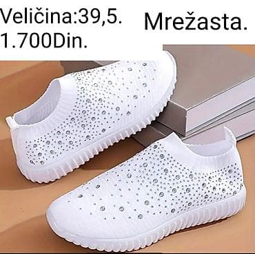 KVALITETNE NOVE MREŽASTE ŽENSKE CIPELE SA ŠLJOKICAMA.U DVE BOJE na lalafo.rs — 1 KVALITETNE NOVE MREŽASTE ŽENSKE CIPELE SA ŠLJOKICAMA.U DVE BOJE — 1