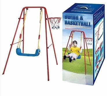 Ljuljaška i koš – Set za decu Zabava na jednom mestu! 🎈🏀 Ovaj set na lalafo.rs — 1 Ljuljaška i koš – Set za decu Zabava na jednom mestu! 🎈🏀 Ovaj set — 1