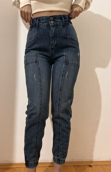 Ženske farmerke visokog struka - Boja: teksas plava - Veličina: XS/S na lalafo.rs Ženske farmerke visokog struka - Boja: teksas plava - Veličina: XS/S