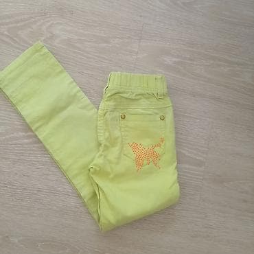 Dečije pantalone – svetložute/neon limeta boje - Model: uske/skinny na lalafo.rs Dečije pantalone – svetložute/neon limeta boje - Model: uske/skinny