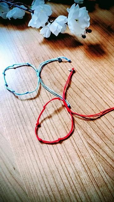 Set narukvica od konca – minimalističke vezane narukvice - Materijal at lalafo.rs — 2 Set narukvica od konca – minimalističke vezane narukvice - Materijal — 2