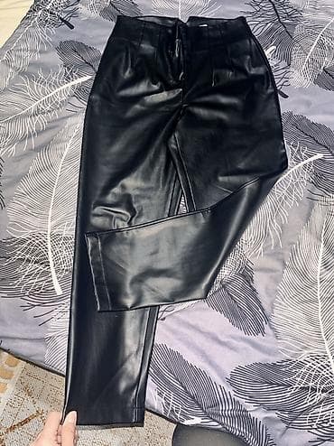 pantalone butiku ali: Crne ženske pantalone od eko-kože - Materijal: meka, glatka eko-koža na lalafo.rs — 6 pantalone butiku ali: Crne ženske pantalone od eko-kože - Materijal: meka, glatka eko-koža — 6