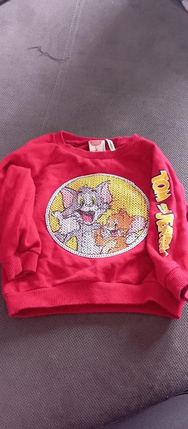 Dečji duks Tom & Jerry - Boja: intenzivno crvena - Dizajn: veliki na lalafo.rs — 2 Dečji duks Tom & Jerry - Boja: intenzivno crvena - Dizajn: veliki — 2