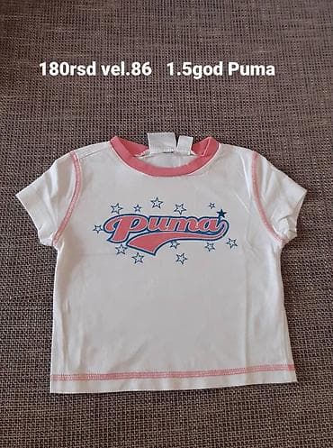 Puma dečija majica kratkih rukava - Brend: Puma - Boja: bela sa roze na lalafo.rs — 1 Puma dečija majica kratkih rukava - Brend: Puma - Boja: bela sa roze — 1