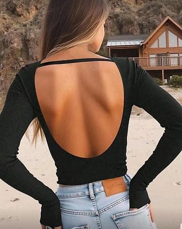 Women's Clothing: Bluza dug rukav sa polu otvorenim ledjima i trakom.Sa at lalafo.rs — 4 Women's Clothing: Bluza dug rukav sa polu otvorenim ledjima i trakom.Sa — 4