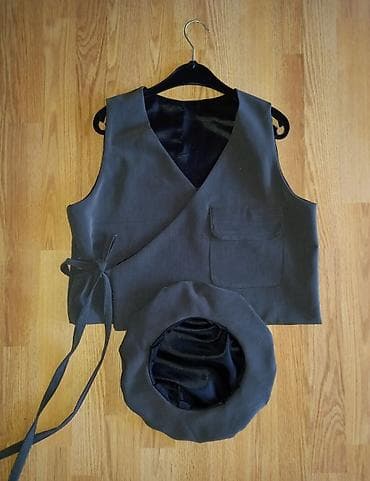 prsluk jaknica mango u: Komplet: prsluk na preklop + kapa (beretka) - Boja: tamnosiva - na lalafo.rs — 4 prsluk jaknica mango u: Komplet: prsluk na preklop + kapa (beretka) - Boja: tamnosiva - — 4