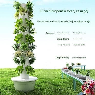 Coal and wood: Kućni hidroponski toranj za uzgoj – vertikalni sistem za gajenje at lalafo.rs — 1 Coal and wood: Kućni hidroponski toranj za uzgoj – vertikalni sistem za gajenje — 1