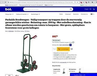 Tools & Equipment: Kolica za stepenice sa trostrukim točkovima – Parkside - Konstrukcija at lalafo.rs — 6 Tools & Equipment: Kolica za stepenice sa trostrukim točkovima – Parkside - Konstrukcija — 6