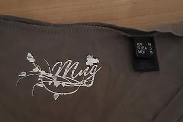 Siva ženska majica kratkih rukava, brenda MNG (Mango). Model sa na lalafo.rs — 3 Siva ženska majica kratkih rukava, brenda MNG (Mango). Model sa — 3