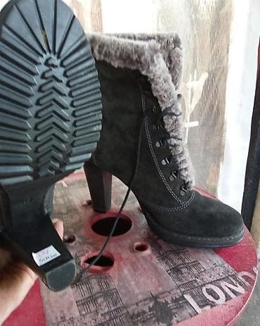 Ženske zimske čizme na štiklu - Materijal: spolja mekana brušena koža na lalafo.rs — 2 Ženske zimske čizme na štiklu - Materijal: spolja mekana brušena koža — 2