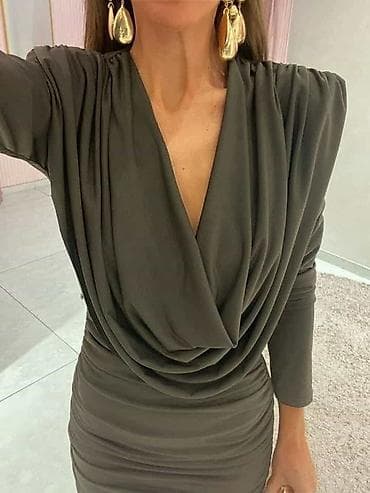 🔥Ženska mini haljina sa drapiranim prednjim delom 2800 din ✅Haljina na lalafo.rs — 2 🔥Ženska mini haljina sa drapiranim prednjim delom 2800 din ✅Haljina — 2