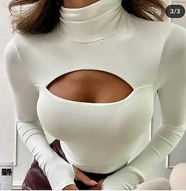 Roll-necks: Bluza sa otvorenim dekolteom na prst rukav. Crna,braon,siva,svetlo at lalafo.rs — 2 Roll-necks: Bluza sa otvorenim dekolteom na prst rukav. Crna,braon,siva,svetlo — 2