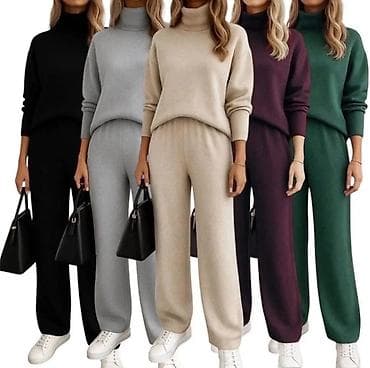 pantalone gina benotti: Dvodijelni ženski komplet od pletenog materijala – rolka i široke na lalafo.rs — 6 pantalone gina benotti: Dvodijelni ženski komplet od pletenog materijala – rolka i široke — 6