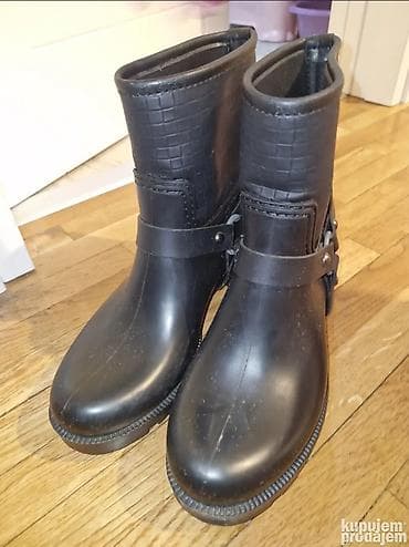 Ženske gumene čizme, crne. - Materijal: vodootporna guma sa gornjim na lalafo.rs — 1 Ženske gumene čizme, crne. - Materijal: vodootporna guma sa gornjim — 1