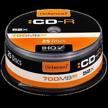 CD-R 700MB (80 min.) pak. 25 komada Cake Box. Intenso CD-R 700MB/80min na lalafo.rs — 2 CD-R 700MB (80 min.) pak. 25 komada Cake Box. Intenso CD-R 700MB/80min — 2