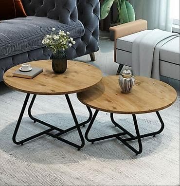 Set klub-stolića (2 komada) – okrugli ✨Set HERA od dva moderna na lalafo.rs Set klub-stolića (2 komada) – okrugli ✨Set HERA od dva moderna