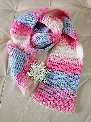 Ručno pleteni šal, nov, 170x16 cm na lalafo.rs — 5 Ručno pleteni šal, nov, 170x16 cm — 5