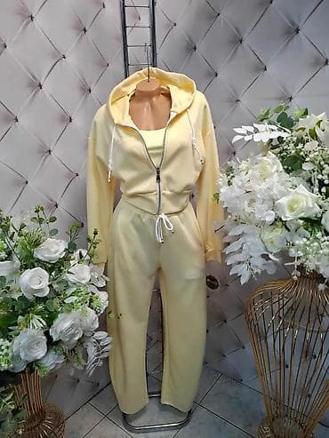 Ženski trodelni komplet trenerke - Sastav: mekani pamučni duks na lalafo.rs — 6 Ženski trodelni komplet trenerke - Sastav: mekani pamučni duks — 6