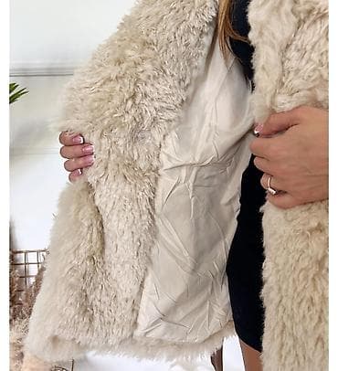 Ženska teddy jakna/kaput od veštačkog krzna u bež nijansi. - Guste na lalafo.rs — 4 Ženska teddy jakna/kaput od veštačkog krzna u bež nijansi. - Guste — 4