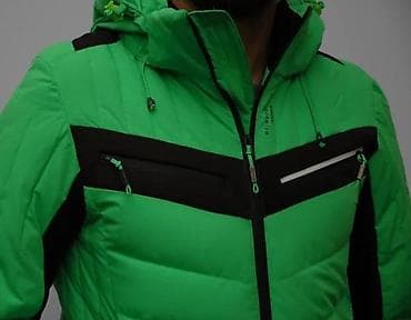 kom sa etiketom: Muška zimska jakna – zelena/crna - Sportski kroj sa panelima od at lalafo.rs — 9 kom sa etiketom: Muška zimska jakna – zelena/crna - Sportski kroj sa panelima od — 9